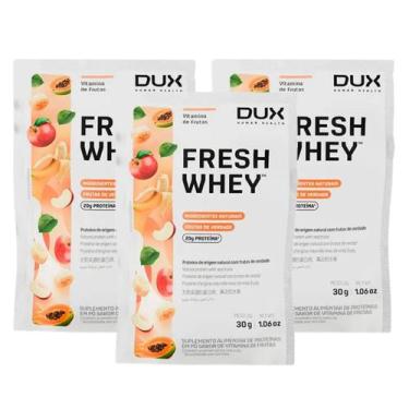 Imagem de 3x Sache Whey Protein Fresh Dux Vitamina De Frutas 29g, Vitamina De Fr