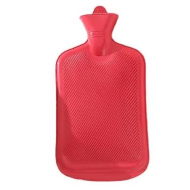 Imagem de Bolsa Térmica Compressa De Água Quente Ou Fria 650ml Para Alívio De Dores Cólicas Sinusite Lesões Recuperação Muscular Relaxamento Material Borracha Resistente Anti Vazamento Fechamento com Rosca