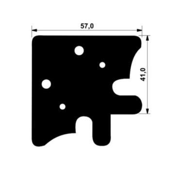 Imagem de Fixador de Perfil-Esquadreta 57 x 41mm Ref. 265 - Gasômetro Madeiras