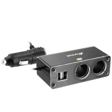 Imagem de Fonte de Energia 2 Portas 12V/24V 4.1A Fortrek 2 Portas USB Car Hub Carregador Veicular...