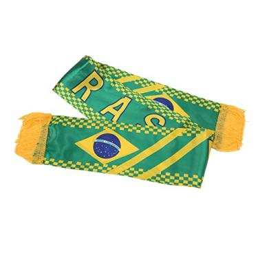 Imagem de Cachecol de Futebol da Copa do Mundo de 2022, Cachecol de Poliéster Resistente à Sujeira para Presente íntimo da Copa do Mundo (Brasil)