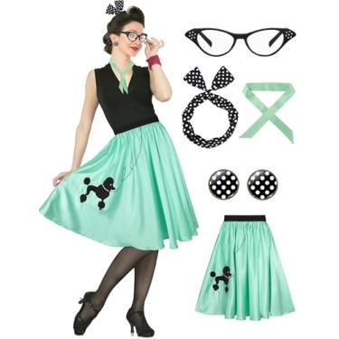 Imagem de CICOCI Sock Hop Fantasia Greasers 1950S Poodle Saias para Mulheres 50 Fantasias Acessórios Fantasias de Halloween