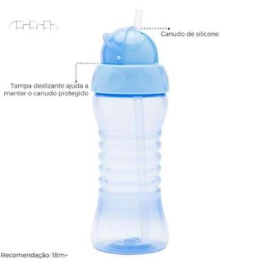 Imagem de Copo Clean Lolly Com Canudo 300ml - escolha sua cor - lolly nenny, Azu