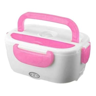 Imagem de Marmita Térmica Elétrica Portátil Casa Trabalho Viagem Rosa - Lunchbox