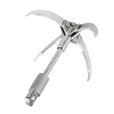 Imagem de Outdoor Grappling Gancho 4 Garra Aço Inoxidável Dobrável Grappling Gancho para Escalada Camping Survival Gear Montanhismo Aventura