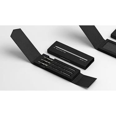 Imagem de novium Refil de caneta esferográfica Hoverpen (pacote com 3), tinta azul, ponta média, compatível com Hoverpen Interstellar e Hoverpen Classic