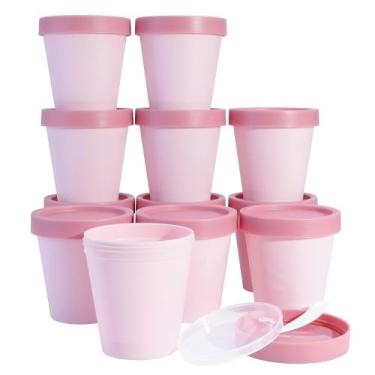 Imagem de Slime Containers Longway, potes de plástico de 200 ml com tampas, paco