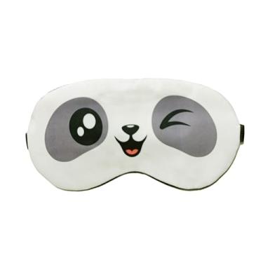Imagem de Máscara de Dormir Panda com Gel Guaxinim bixo Preguiça Tapa Olhos