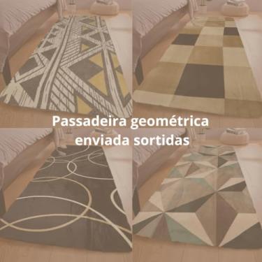 Imagem de Tapete Passadeira 1,00 x 0,60 Corredor Quarto Sala Beira de Cama Felpudo Peludo(Sortida)