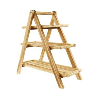 Imagem de Suporte De Bolo De Madeira De 3 Camadas Para Aniversário, Casamento, N
