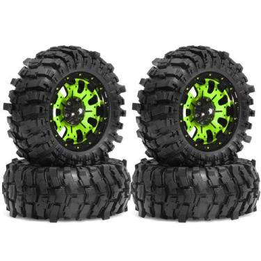 Imagem de Rodas E Pneus De Metal Beadlock De 1.9 Polegadas 4PCS Para Carro Crawl