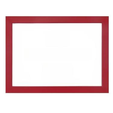 Imagem de Moldura Quadro, Porta Retrato de Parede, 21x30cm, com Vidro(VERMELHO)