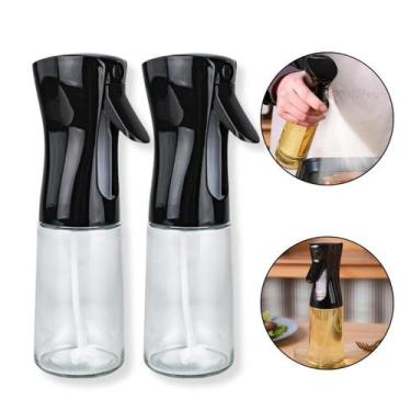Imagem de Kit 2 Porta Azeite De Vidro Frasco Borrifador Cozinha 180Ml - Arte Sed