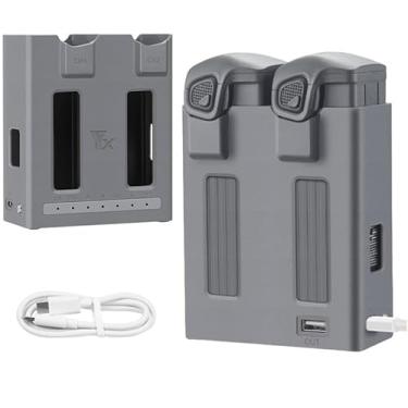 Imagem de Coyktonty Carregador de bateria para DJI Mavic 4 Pro com modos de armazenamento e descarga, pode carregar 2 baterias, suporta carregamento rápido PD