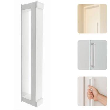 Imagem de Puxador Unitário Alça Barra Alumínio De Colar Adesivo 3M Dupla Face Po