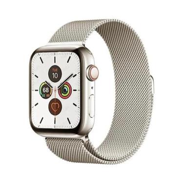 Imagem de Pulseira De Metal Milanese Loop De 44mm 40mm 45mm 41mm Para Apple Watc