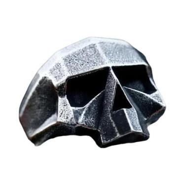 Imagem de Anel de Caveira Masculino em Aço Inoxidável 316L - Estilo Motociclista