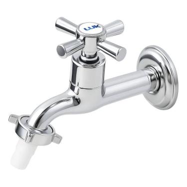 Imagem de 2X Torneira Para Tanque / Jardim Luxo 1/4 Volta Metal C-31