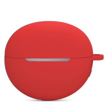 Imagem de NOOETAH Capa compatível com FreeClip, capa protetora de silicone com absorção de choque com chaveiro (vermelho)