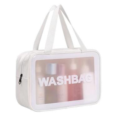 Imagem de Bolsa de higiene pessoal de viagem DAPOWER Matte Translucent para mulh