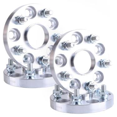 Imagem de Adaptadores de roda de 5 x 112 a 5 x 114,3, 20 mm de espessura, 66,6 mm (cubo) a 60,1 mm (roda), pinos M12 x 1,5, espaçadores adaptadores de roda centralizados de flange de 5 x 112 a 5 x 4,5, flange