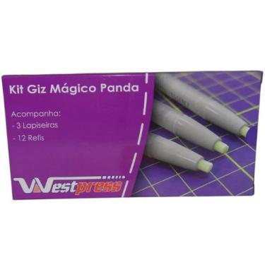 Imagem de Kit Giz Mágico Panda Com 3 Lapiseiras e 12 Refis - Westpress