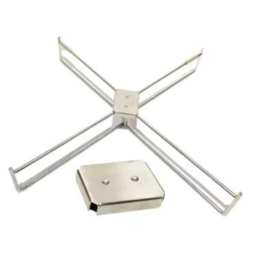 Imagem de Aymzbd Suporte dobrável para refrigerador, suporte para lixeira, para saco de lixo, de bagagem estável multiuso de metal, para caixa de gelo para churrasco