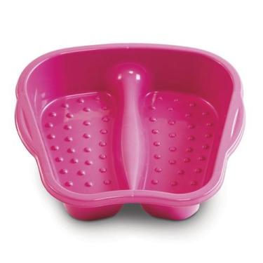 Imagem de Bacia para os Pés Pedicure de Plástico Arqplast, Rosa Claro