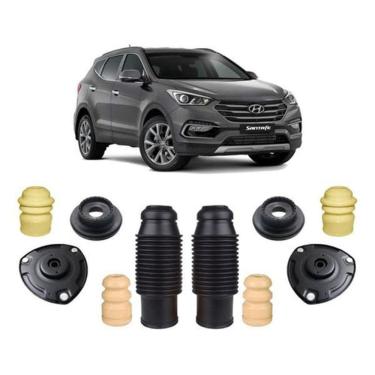 Imagem de Par Coxim Batente Dianteiro Traseiro Santa Fé 3.5 2011/2014