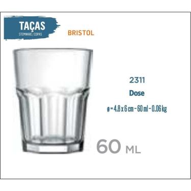 Imagem de 06 Copos Bristol 60Ml - Licor - Cachaça - Tequila