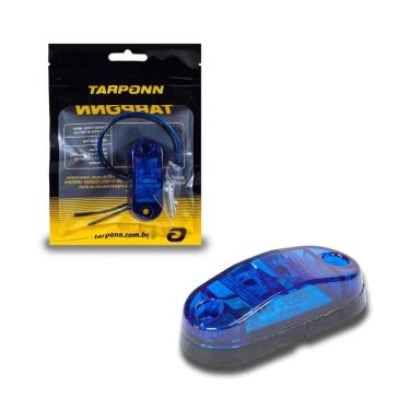 Imagem de Lanterna Delimitadora Lateral Azul Carreta Caminhão Baú