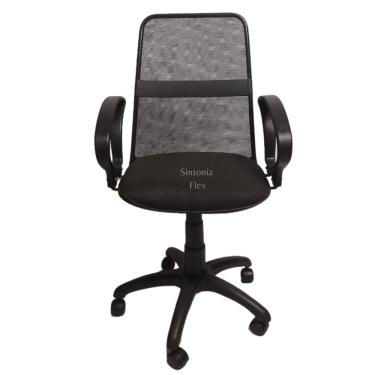 Imagem de Cadeira Diretor Tela Giratória Faixa E Braço Fixo Tecido