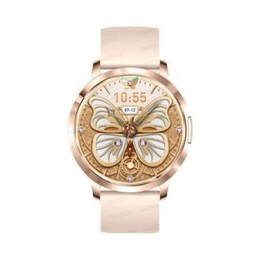 Imagem de Smartwatch Ultra-Fino Com Tela Curva AMOLED HD 3D 2025 Monitor De Saúd