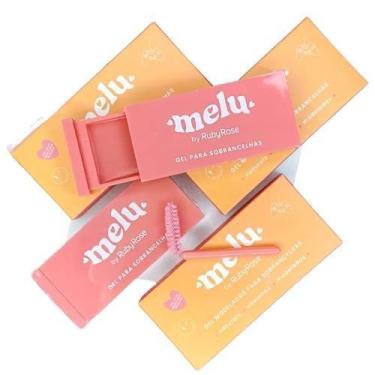 Imagem de Gel para Sobrancelha com Escovinha - Melu - Alta Pigmentação e Efeito 