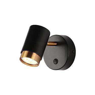 Imagem de Luminária de parede ajustável com fio, luminária de parede com interruptor, luminária de cabeceira, lâmpadas de parede modernas, luzes de cabeceira de quarto GU10 para quarto e sala de estar