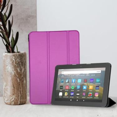 Imagem de Capa Case Para Tablet Amazon Fire Hd 10 10.1 13ª GERAÇÃO 2023 DM ACESSÓRIOS (ROXO)