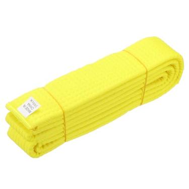 Imagem de YELARXI Cinto de karatê, cintos de classificação de artes marciais algodão sólido núcleo de camada dupla longo macio uniforme equipamento de treinamento adequado para (Taekwondo/karatê/judô/jiu-jitsu