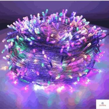 Imagem de Pisca Pisca 10Metros 100Leds Luz Coloridos 110V 220V Iluminação De Nat