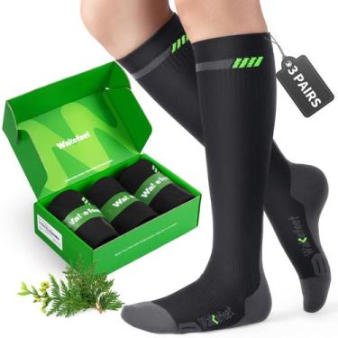 Imagem de Meias de compressão Wakefeet Medical 20-30mmHg para homens e mulheres