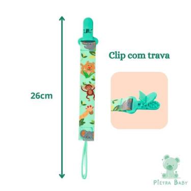 Imagem de Prendedor de Chupeta Estampado Pietra Baby, Selva