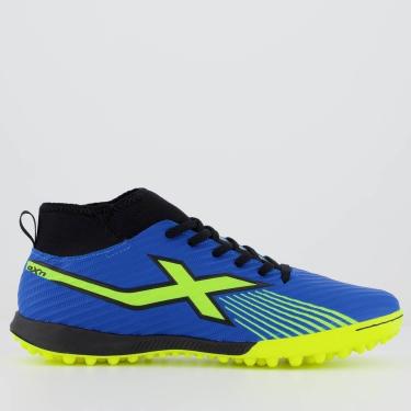 Imagem de Chuteira Oxn Fusion Grip 4 Neo Society Azul-Masculino