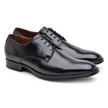 Imagem de Sapato Social Derby Jacometti Masculino Couro Formal Liso Café 43-Masculino