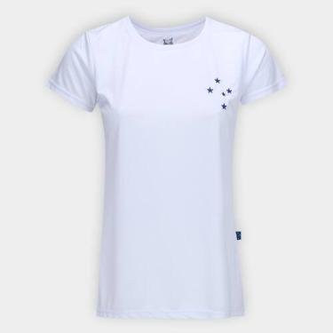 Imagem de Camiseta Cruzeiro Esportiva Feminina - Surf Center, Branco, GG