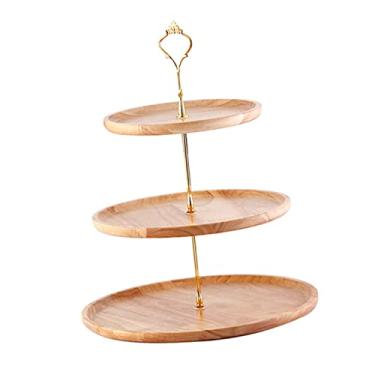 Imagem de Generic Bandeja de Servir Frutas, Prato de Frutas Simples, Forte e Durável para Casa (20+25+30cm Três Camadas)