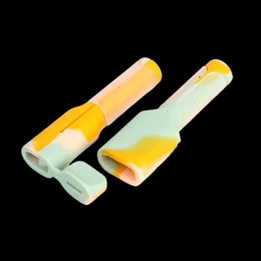 Imagem de Protetor de cabo de silicone à prova de poeira, capa tipo C, carregador, capa protetora para iPhone 15 Xiaomi, A-colorido