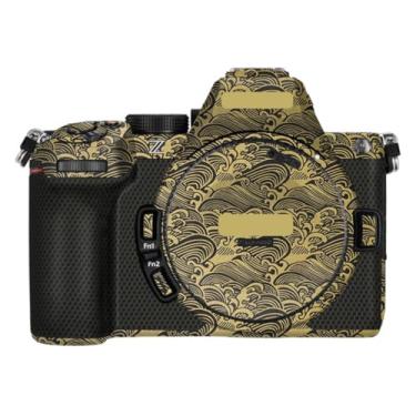 Imagem de Z 5II Adesivo de corpo de câmera kit de película protetora acessórios de pele decalques de vinil para Nikon Z5 Mark II Z5 II (ouro onda)