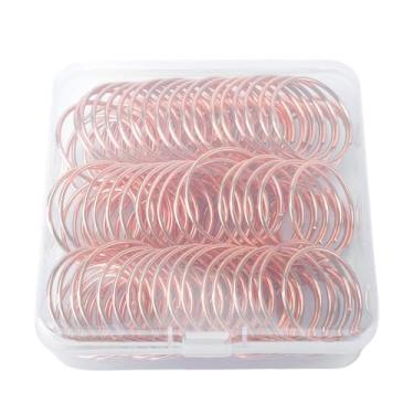 Imagem de Zerodis Porta-cartões Redondos de Metal Com 50 Pacotes, Mini Suporte para Números de Mesa Com Design Elegante, Porta-cartões de Nome para Festa de Casamento, Braçadeira de Exibição de (ouro rosa)