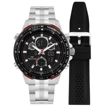 Imagem de Relógio Technos Masculino Digitech Prata Bj4130ad/t1p