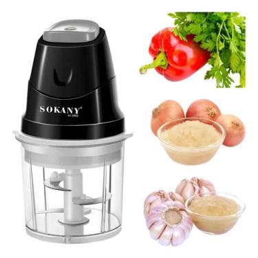Imagem de Processador Alimentos Triturador Moedor Carnes Alho Elétrico - Sokany,