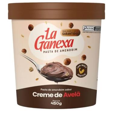Imagem de Pasta De Amendoim Creme de Avelã 450g - La Ganexa